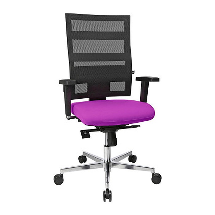 Topstar Bürostuhl Sitness X-Pander Plus, SI959WGT330 Stoff lila, Gestell alu