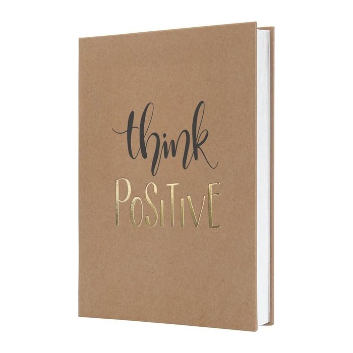 SIGEL Notizbuch JOLIE Pure Positivity ca. DIN A5 liniert, braun/schwarz/gold Hardcover 192 Seiten, 1 St.