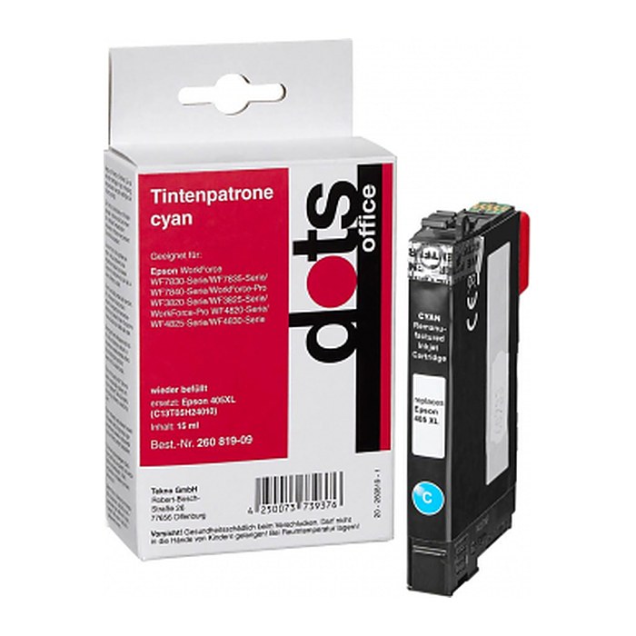 dots  cyan Druckerpatrone kompatibel zu EPSON 405XL C