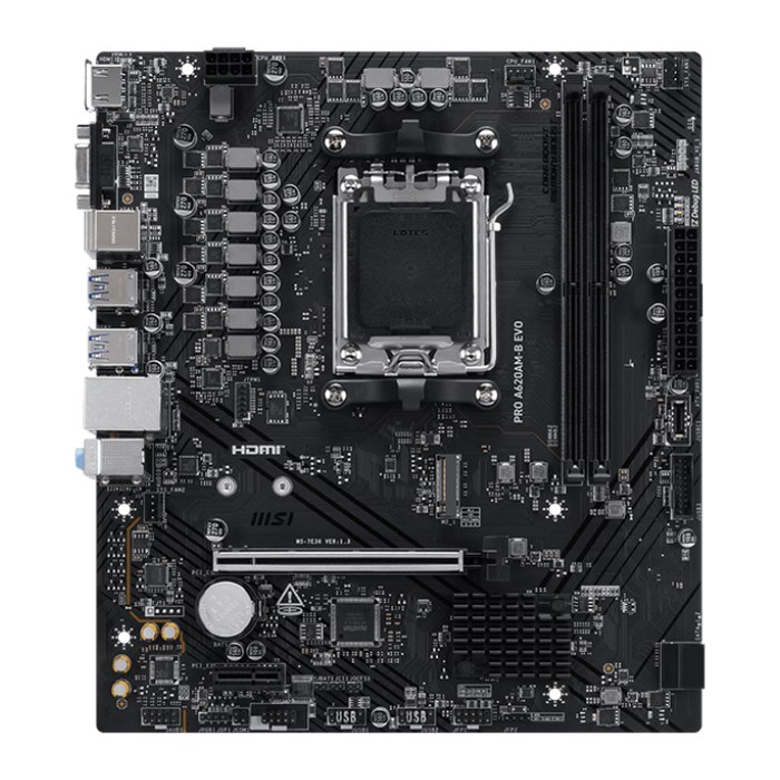 MSI Pro A620AM-B Evo (A620,AM5,mATX,DDR5)
