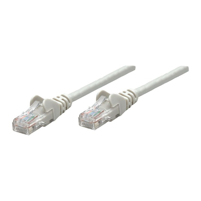 INTELLINET Patchkabel Cat6A CU S/FTP LSZH 0.25m grau