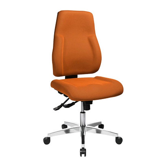 Topstar Bürostuhl Point 91, PI99GBC4 Stoff orange, Gestell alu