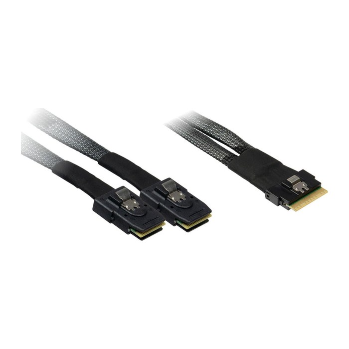 Inter-Tech Kabel SFF 8654-8x - SFF 8087-2x 0,75m