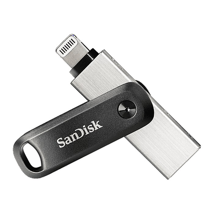 SanDisk USB-Stick iXpand Go schwarz, silber 256 GB, 1 St.
