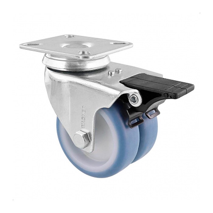WAGNER® design yourself Apparate-Doppel-Lenkrolle ECO RO 3577 grau