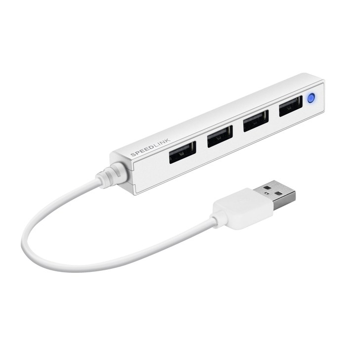 speedlink USB-Hub SNAPPY SLIM 4-fach weiß