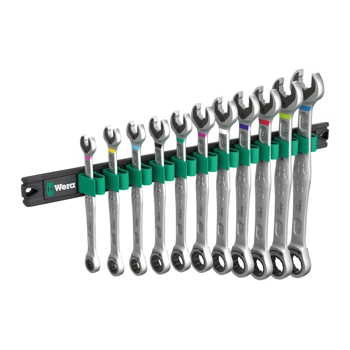 Wera 9630 Magnetleiste 6000 Joker 1 Maul-Ringratschen-Satz