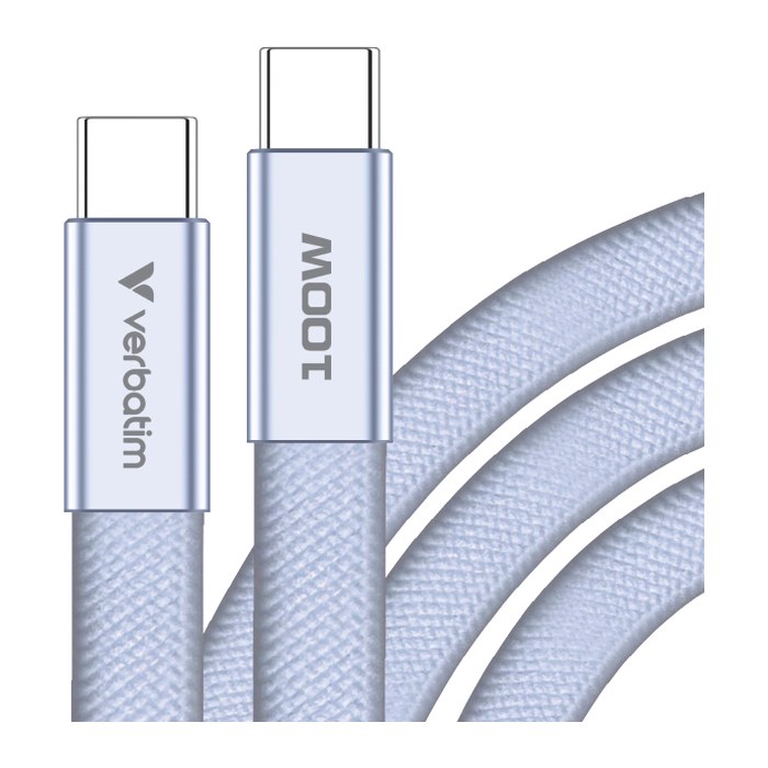 Verbatim USB-C auf USB-C Kabel 100W 120cm Lila