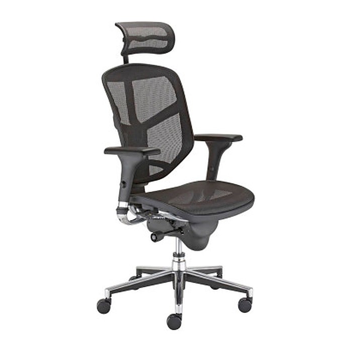 Nowy Styl Bürostuhl Enjoy Stoff schwarz, Gestell chrom