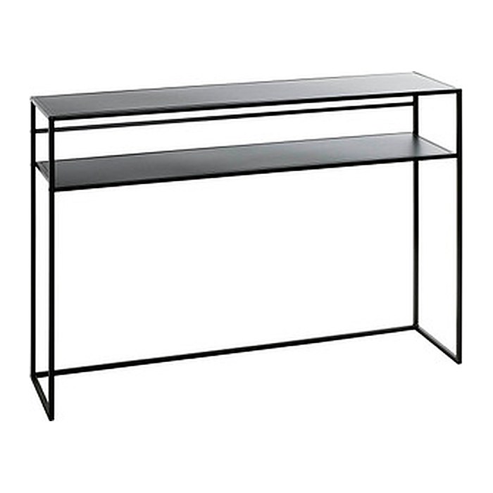 HAKU Möbel Konsolentisch rechteckig Metall schwarz 112,0 x 28,0 x 81,0 cm, 1 St.