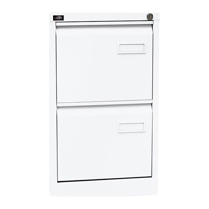 BISLEY LIGHT Hängeregistraturschrank verkehrsweiß 2 Schubladen 41,3 x 62,2 x 71,1 cm, 1 St.