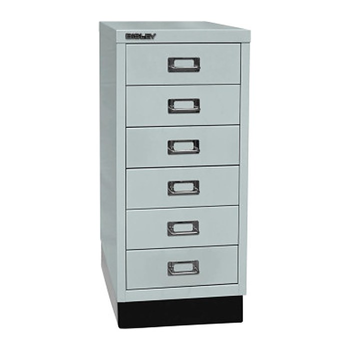 BISLEY MultiDrawer™ L296S Schubladenschrank lichtgrau 6 Schubladen 27,8 x 38,0 x 67,0 cm, 1 St.