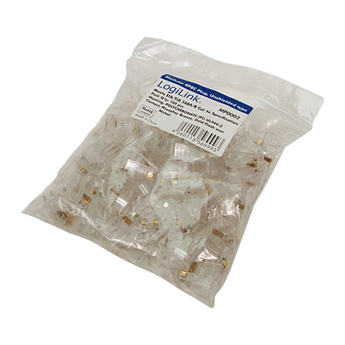 Logilink CAT 5e Modular Plug, unshielded 100 Stück