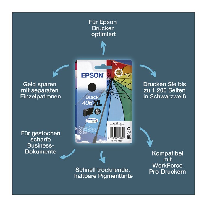 EPSON Umbrella DURABrite Ultra schwarz Druckerpatrone