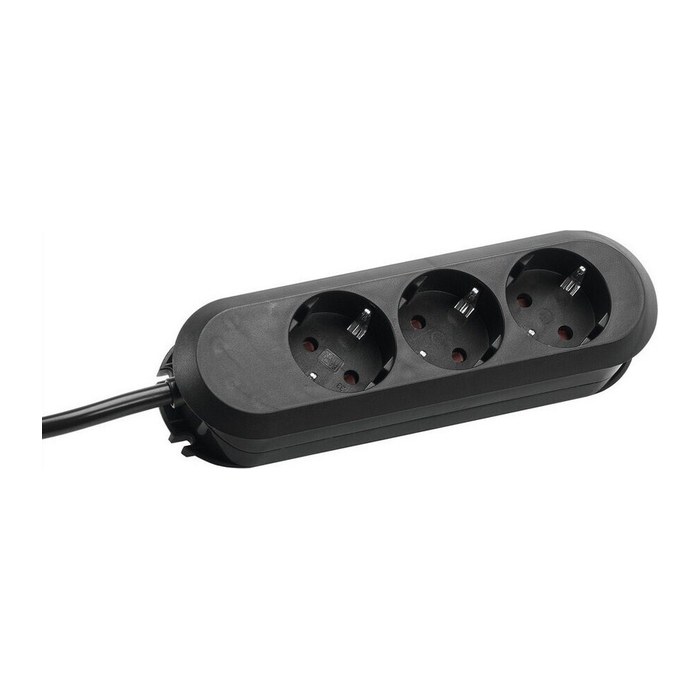BACHMANN SMART 3-fach Steckdosenleiste 1,5 m schwarz