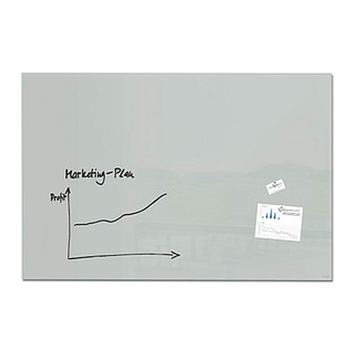 SIGEL Glas-Magnettafel Artverum 150,0 x 100,0 cm grau
