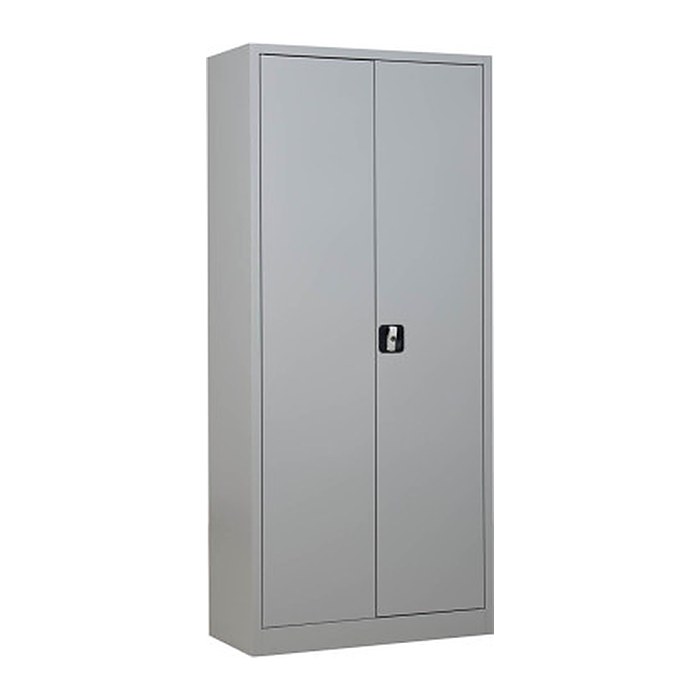 Gürkan Stahlschrank 100049 lichtgrau 4 Fachböden 80,0 x 38,0 x 180,0 cm, aufgebaut, 1 St.