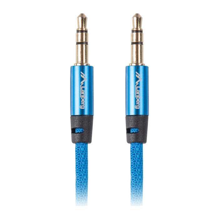 LANBERG Audiokabel Minijack 3.5mm M/M 3 PIN 2,0m PREMIUM bl