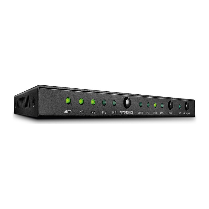 LINDY 4 Port HDMI 2.0 18G Switch mit Audio