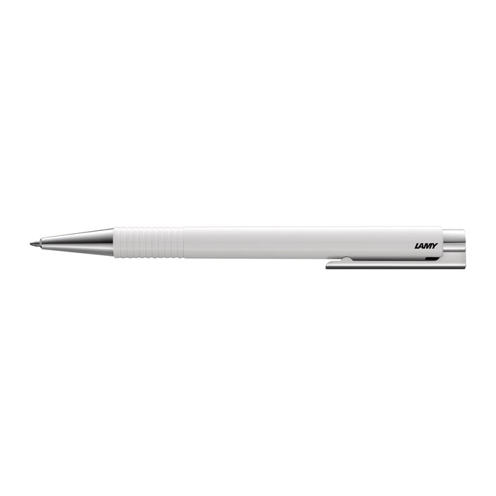 LAMY Kugelschreiber logo M+ weiß, Schreibfarbe: blau, 1 St.