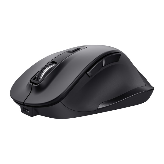 Trust Fyda Comfort Eco Maus ergonomisch kabellos schwarz