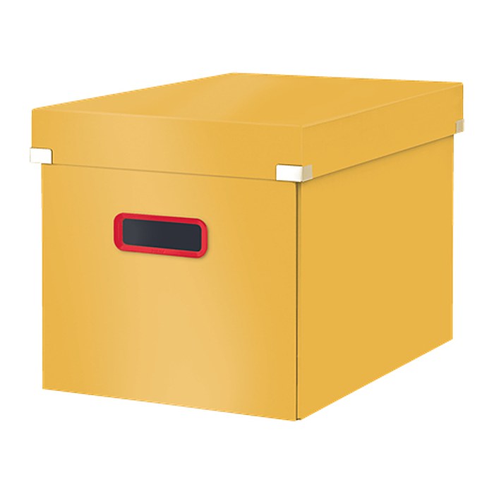 LEITZ Click & Store Cosy Aufbewahrungsbox 32,5 l gelb 32,0 x 36,0 x 31,0 cm, 1 St.