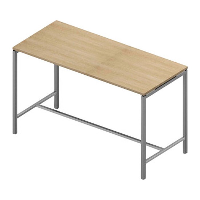 Quadrifoglio Stehtisch Creo eiche rechteckig, 4-Fuß-Gestell alu, 180,0 x 80,0 x 107,0 cm