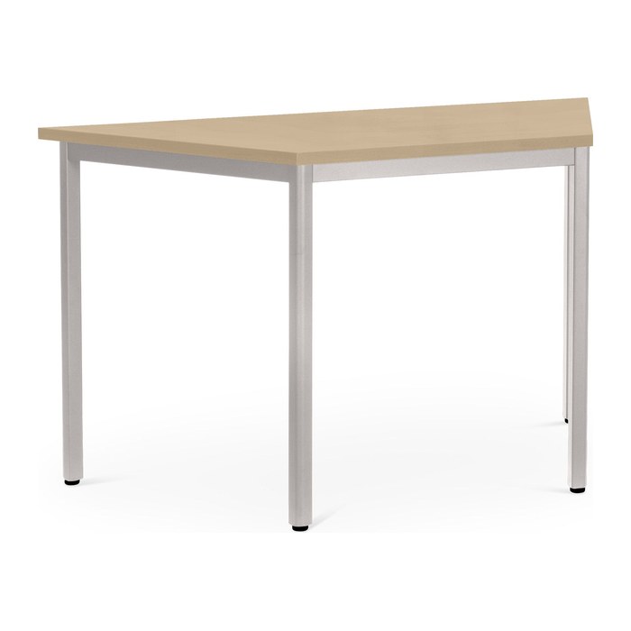 Mehrzwecktisch Trapez – Gestell in Weißaluminium (1400 x 700 x 750 mm)