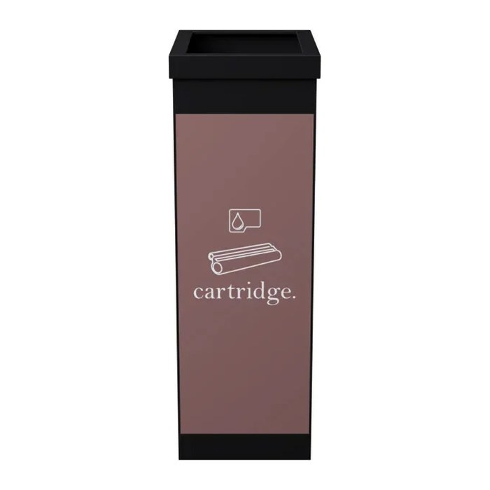 PAPERFLOW Mülleimer 60,0 l schwarz, braun, 1 St.