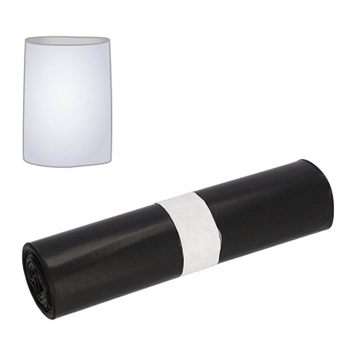 DEISS Müllbeutel 50,0 l schwarz 60 µm, 25 St.