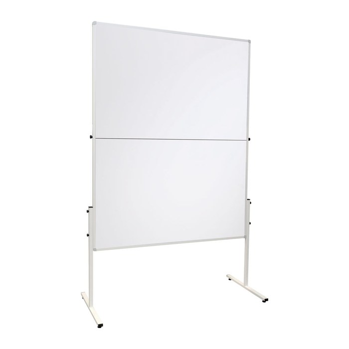 FRANKEN Moderationswand U-Act!Line® klappbar 120,0 x 150,0 cm weiß