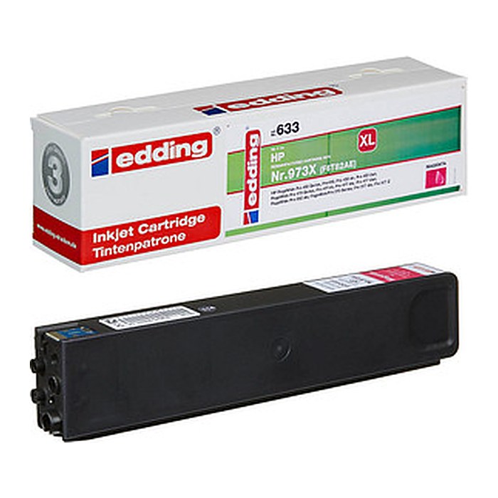 edding EDD-633 magenta Druckerpatrone kompatibel zu HP 973X (F6T82AE)