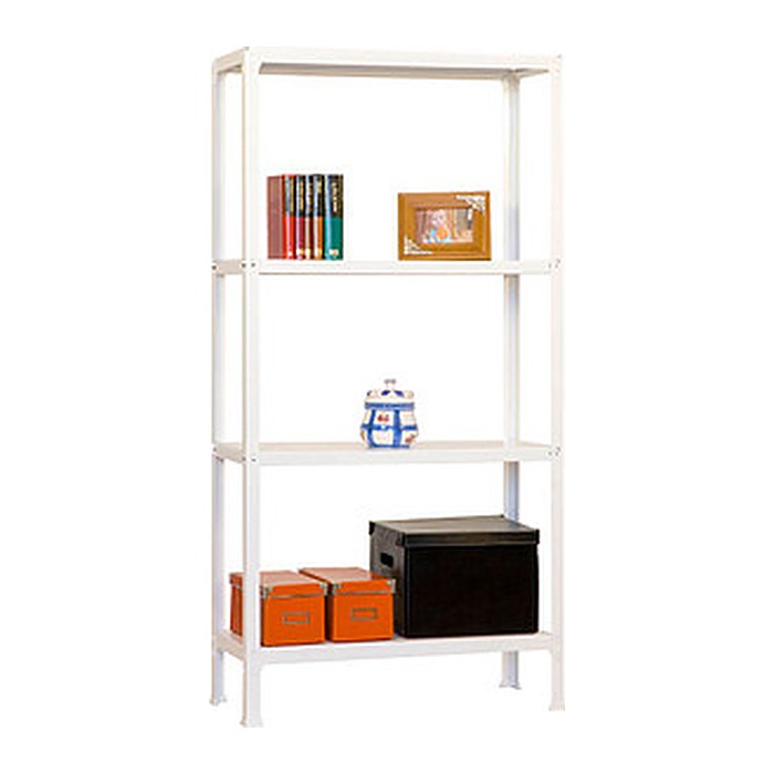Simonrack Schwerlastregal SIMONHOME CLICK MINI 4 8435104938829 weiß 80,0 x 30,0 x 160,0 cm