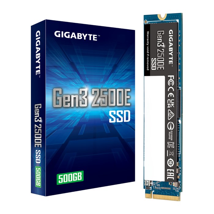 SSD 500GB Gigabyte Gen3 2500E PCI-E 3.0 NVMe 1.3