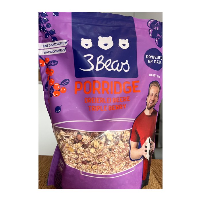 3Bears Porridge - Dreierlei Beere 400,0 g, 1 St.