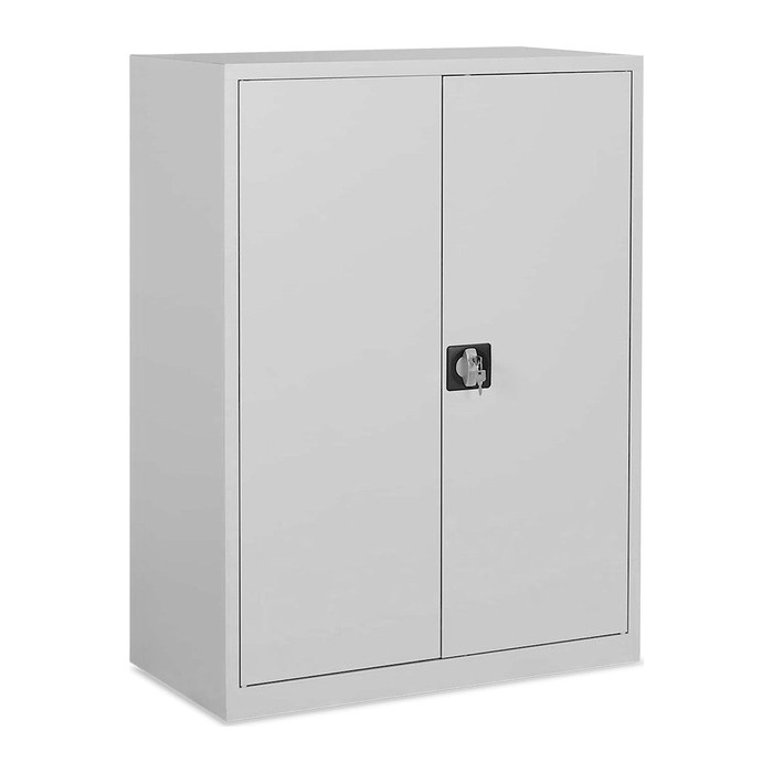 Aktenschrank aus Stahl – 920 x 420 (3 OH) – Korpus in Lichtgrau (Türen Lichtgrau)