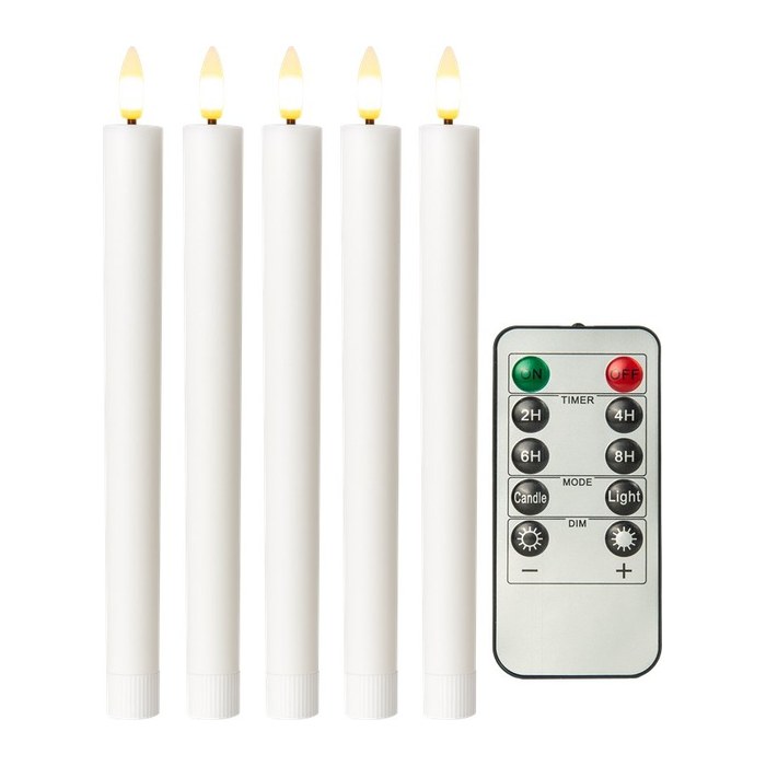 goobay LED-Kerzen weiß, 5 St.