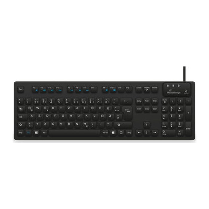 MediaRange MROS273 Hygiene-Tastatur kabelgebunden schwarz