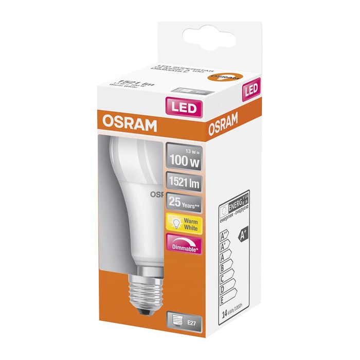 OSRAM LED-Lampe SUPERSTAR CLASSIC A 100 E27 14 W matt, 1 St.