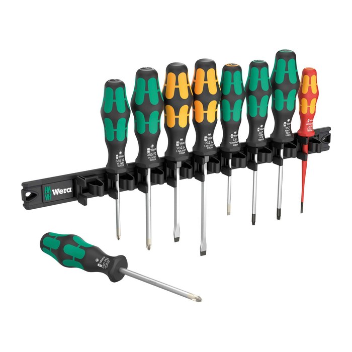 Wera 9650 Magnetleiste Kraftform Schraubendreher-Satz