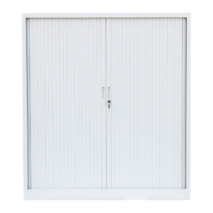 LÜLLMANN Schiebetürenschrank, 555147 signalweiß 2 Fachböden 120,0 x 45,7 x 135,0 cm