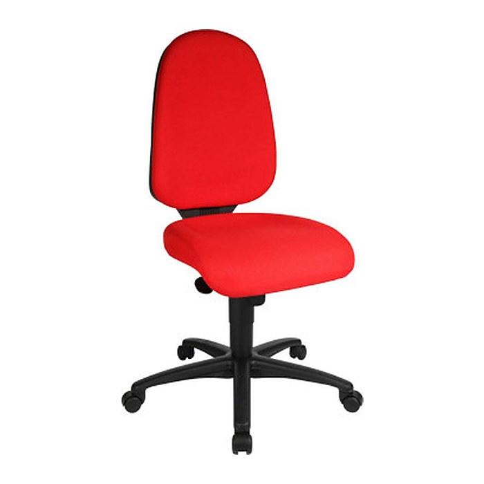 Topstar Bürostuhl Syncro Pro 5, S500 G21 Stoff rot, Gestell schwarz