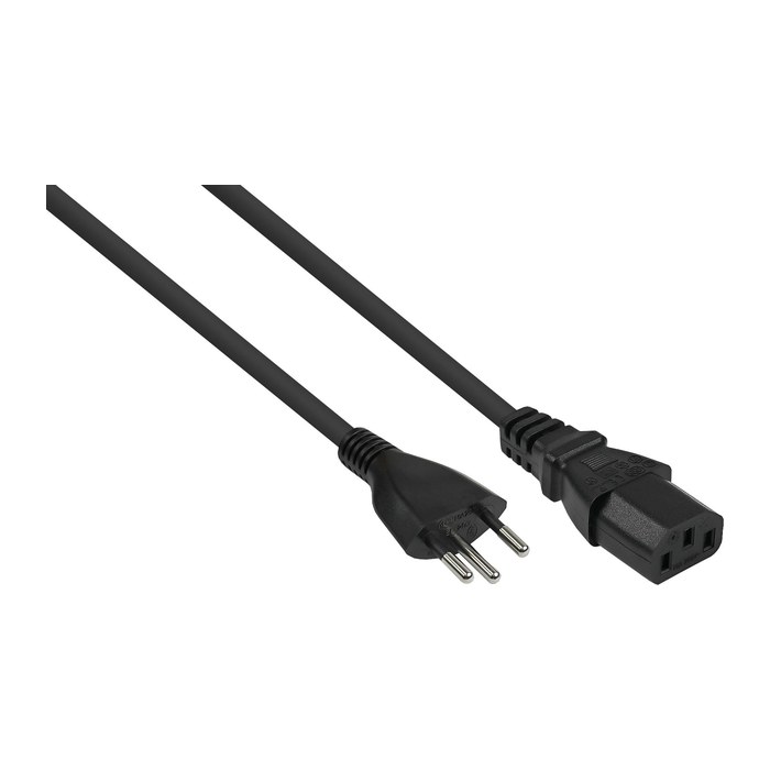 kabelmeister Netzkabel Schweiz Typ J SEV1011 an C13 schw 1,8