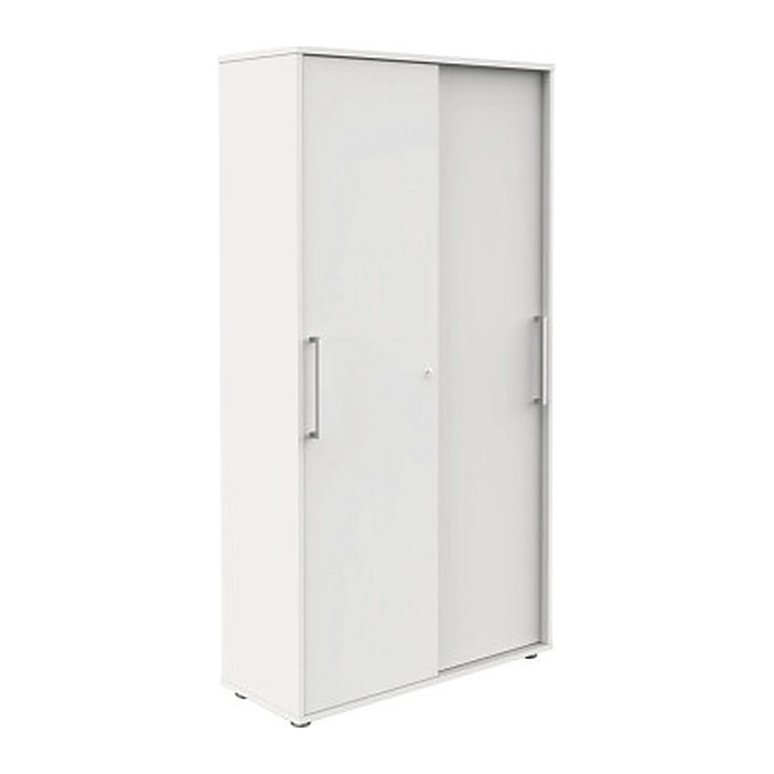 Kerkmann Schiebetürenschrank, 13449310 weiß 4 Fachböden 100,0 x 40,0 x 183,0 cm