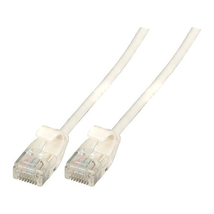 EFB RJ45 Patchk. U/UTP Cat.6A TPE 3,6mm ultrafl. 0.15m weiß