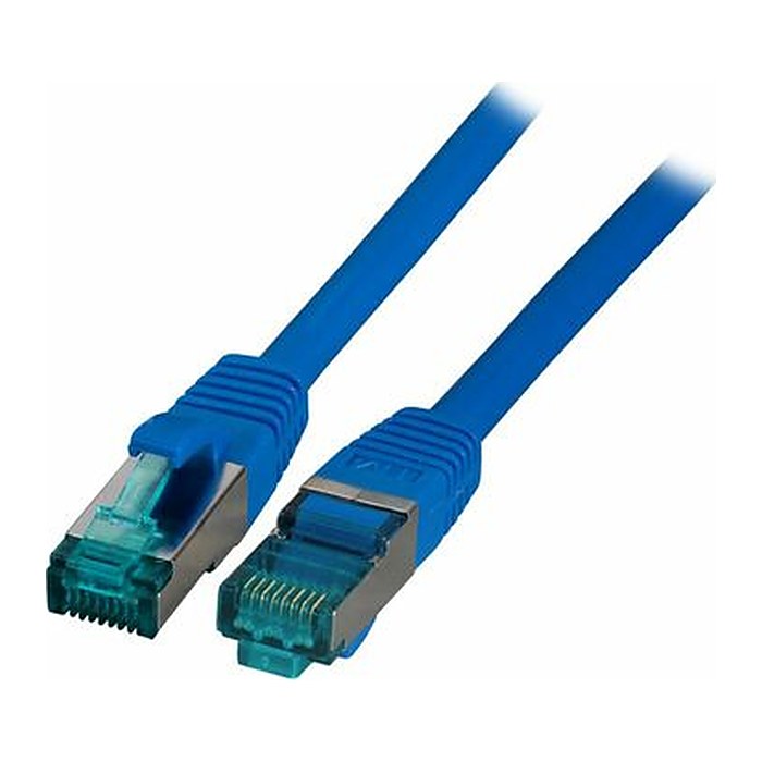 EFB RJ45 Patchkabel S/FTP Cat.6A LSZH 7.50m blau