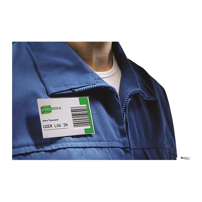 DURABLE Namensschilder mit Kombiklemme 9,0 x 5,4 cm, 50 St.