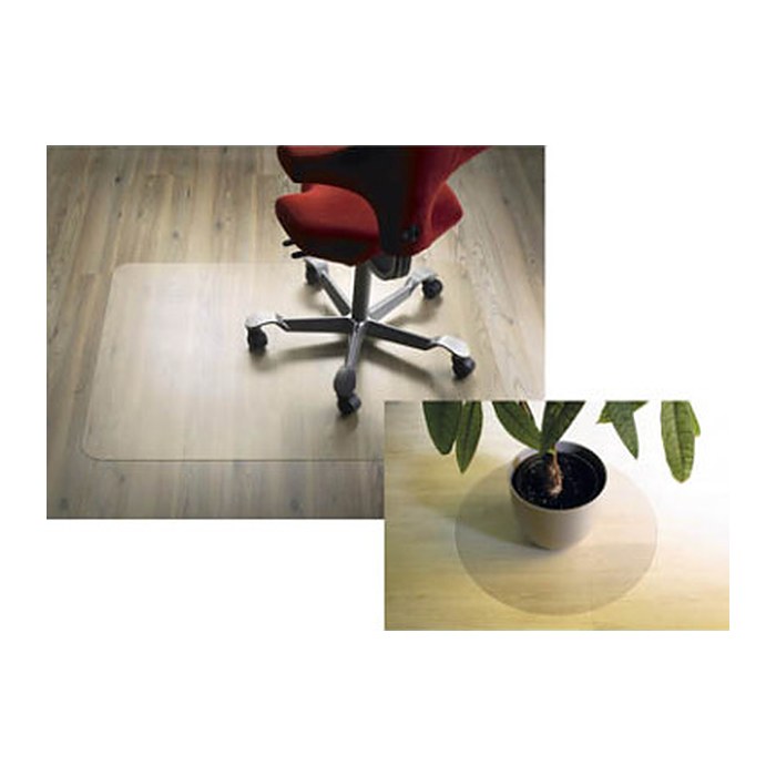 clear style Bodenschutzmatte für glatte Böden Perfect rund, 60,0 x 60,0 cm
