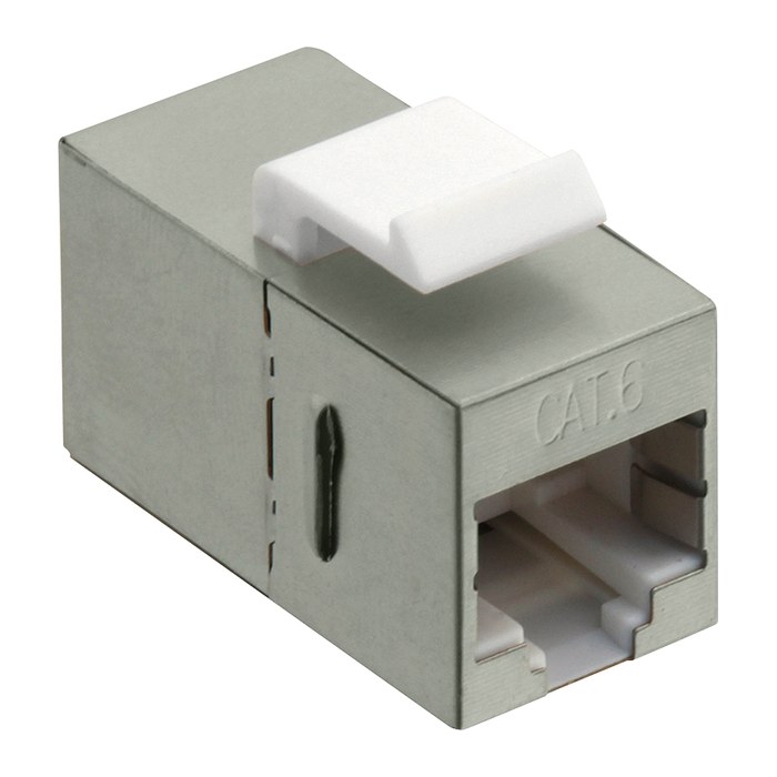 Logilink Keystone Kupplung 2X RJ45 STP 14,5mm, Cat.6, Metall