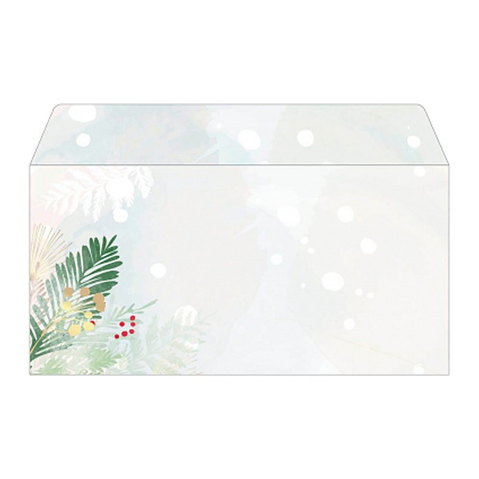 SIGEL Weihnachtsbriefumschläge Christmas Forest DIN lang ohne Fenster, 50 St.